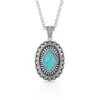 Montana Silversmiths Turquoise Magic Stamped Pendant Necklace NC5035
