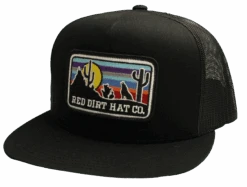 Red Dirt Hat Co. "Coyote" Black/Black Ball Cap
