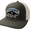 Red Dirt Hat Co. Alamo Buffalo RDHC64 2 Red Dirt Hat Co. Alamo Buffalo RDHC64 -Western Cowboy Equipment RDHC64 Alamo Charcoal White 1