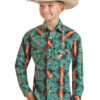 Boy's Rock & Roll Cowboy Long Sleve Snap Shirt RRBSOSRZ14445 1 Boy's Rock & Roll Cowboy Long Sleve Snap Shirt RRBSOSRZ14445 -Western Cowboy Equipment RRBSOSRZ15 1
