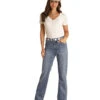 Rock & Roll Denim SCALLOP POCKET HIGH RISE BOOT RRWD4HR0VA -Western Cowboy Equipment RRWD4HR0VA