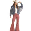 Rock & Roll Denim Ladies Aztec Jacquard Jacket RRWD92RZQC -Western Cowboy Equipment RRWD92RZQC