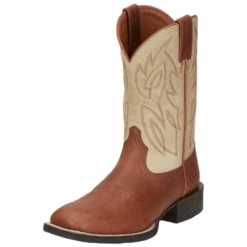 Men's Justin Stampede Whiskey Cowhide 11in. Bone Top Square Toe Boot SE7511