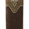 Ariat Rodeo Wallet/Checkbook Cover A3531244 -Western Cowboy Equipment Screenshot2021 11 23at12 51 46AriatMensDistressedShieldInlayRodeoWesternWalletA3531244eBay
