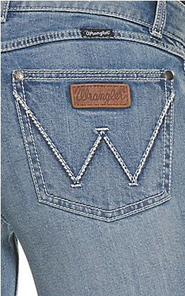 Wrangler Retro Women's Mae Light Wash Mid Rise Flare Jeans 5 Wrangler Retro Women's Mae Light Wash Mid Rise Flare Jeans - Image 3