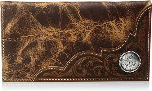 Men's Ariat Distressed Corner Over Circle Rodeo Wallet A3532208 3 Men's Ariat Distressed Corner Over Circle Rodeo Wallet A3532208