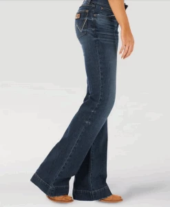 Ladies Wrangler Retro Mae Trouser Jean Mid Rise Shelby 2317172
