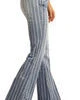 Rock N Roll Cowgirl Womens Ladies High Rise Striped Trousers #W8H2533 -Western Cowboy Equipment W8H2533 A 300 300 24796.1618344844
