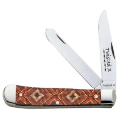 Twisted X Knife. Acrylic Trapper XK307