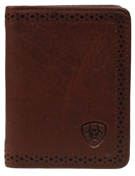 Ariat Mens Bifold Flipcase Brown Leather Wallet A35128283 3 Ariat Mens Bifold Flipcase Brown Leather Wallet A35128283