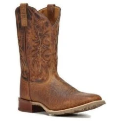 Dan Post Laredo Men's Rancher Rust Stockman Square Toe Western Boot 7835