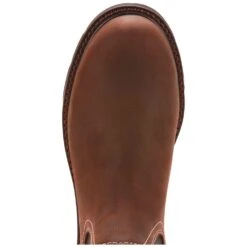 Ariat Men's Groundbreaker Chelsea H20 Steel Toe Brown Boots 10024983 -Western Cowboy Equipment ariat groundbreaker 6 inch waterproof steel toe chelsea work boot 10024983 24