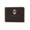 Ariat Men's Mexico Flag Logo Rowdy Brown Bi-fold Wallet A35493282 -Western Cowboy Equipment ariat wallet 1024x1024 131619db 1d86 4d9f 8475 22aa2293ed69
