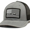 Ariat Western Mens Cap Baseball Hat USA Flag Patch Mesh Snap Grey A300012706 -Western Cowboy Equipment b0f2f7b2 670e 4432 9f3f aa9bba9c06a6