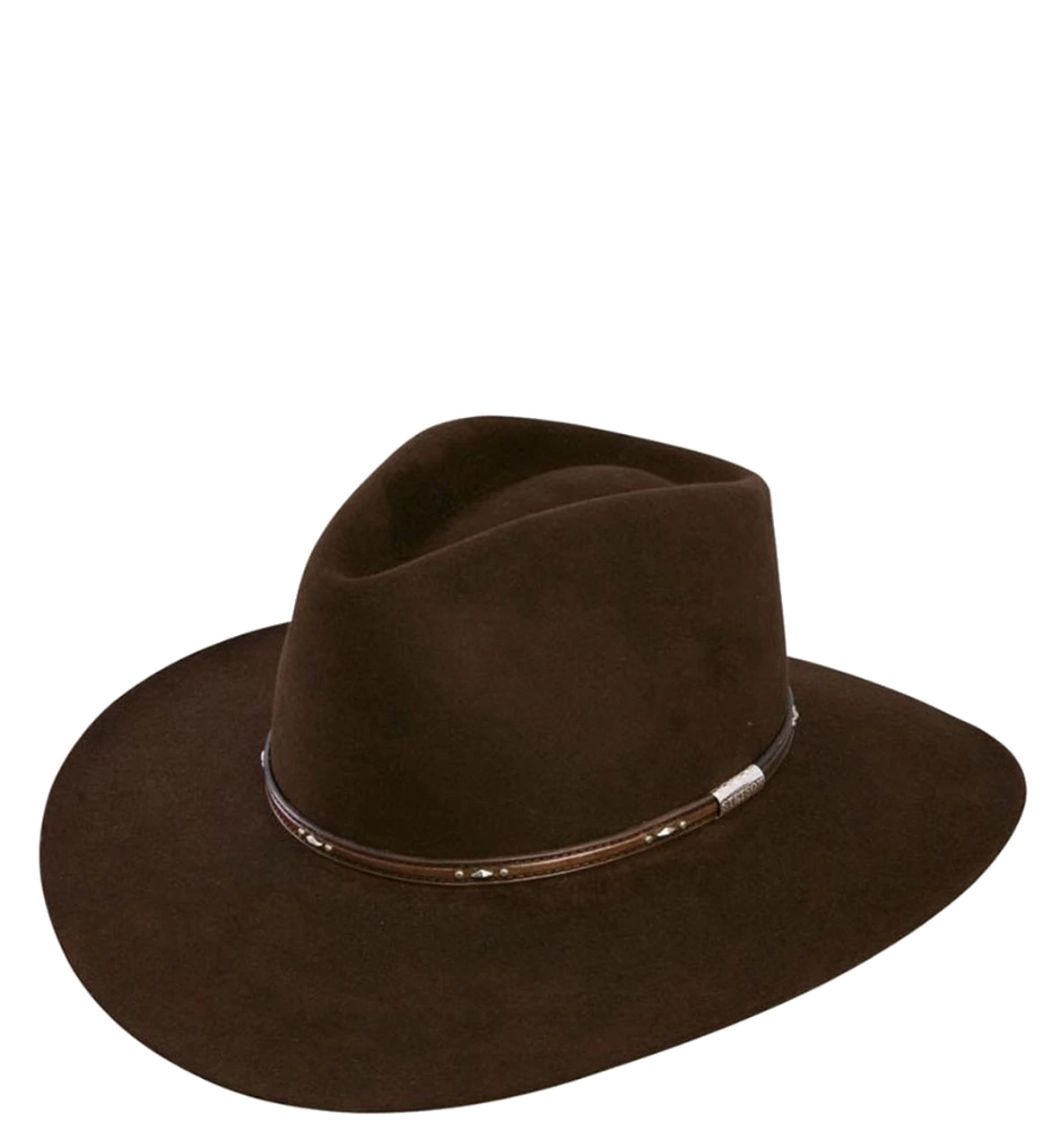 Stetson Pawnee 5X Rabbit Fur Western Hat W/ 3 1/4" Brim 3 Stetson Pawnee 5X Rabbit Fur Western Hat W/ 3 1/4" Brim