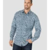 Men's Wrangler Retro® Long Sleeve Button-Down Print Shirt In Blue MVR575Q 1 Men's Wrangler Retro® Long Sleeve Button-Down Print Shirt In Blue MVR575Q -Western Cowboy Equipment canvas2 19f21c80 f201 4b69 8072 48530f615dd7