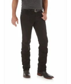 MEN'S WRANGLER RETRO® SLIM FIT STRAIGHT LEG PANT IN BLACK 1088MWZHBK