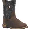 Kids Dan Post Tan And Black Storms Eye Boots DPC3969 -Western Cowboy Equipment dpc2969 1 resized 1