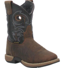 Kids Dan Post Tan And Black Storms Eye Boots DPC3969