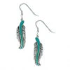 Montana Silversmiths Montana Silversmith The Storyteller Feather Dangle Earrings ER1320 -Western Cowboy Equipment er1320 lg