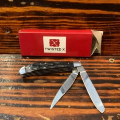 Twisted X Bone Handle Large Trapper Knife XK3004