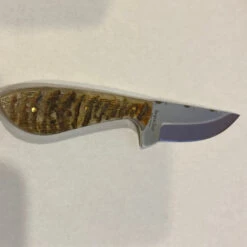 Circle SH Cutlery Ram Horn Handle Fixed Blade Knife CSH-39