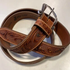 Ladies Justin Tooled Leather Belt C21554