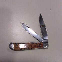 Twisted Knife, Acrylic Trapper, Leather Print XK-LTHR5