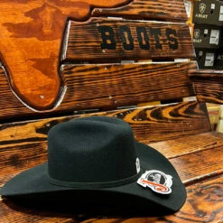 Justin 3X Riata Wool Cowboy Hat Black -Western Cowboy Equipment image fa399cd5 12c1 4dd3 a790 2e5f4e2ad65a