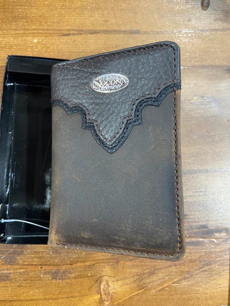 Nocona Distressed Overlay Concho Wallet N5482644 3 Nocona Distressed Overlay Concho Wallet N5482644