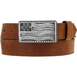 Justin Men's Flying High Leather Belt - C12685