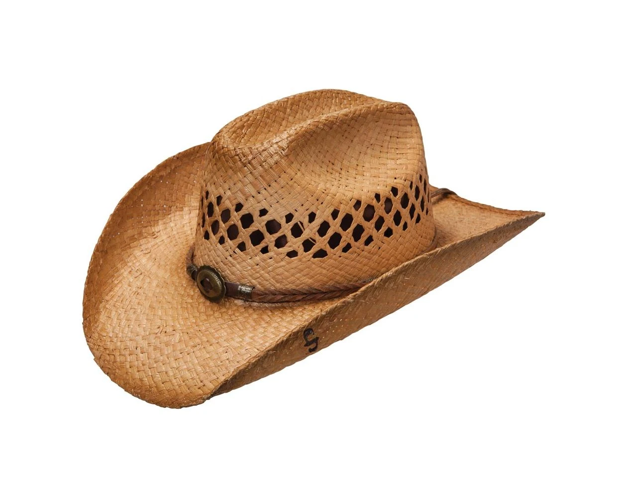 Stetson Big River Shapeable Straw Cowboy Hat OSBGRV-7436 3 Stetson Big River Shapeable Straw Cowboy Hat OSBGRV-7436