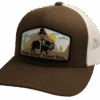 RED DIRT HAT JANGO RIDES AGAIN BROWN WHITE MESHBACK CAP RDHC121