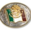 Men's Ariat Oval Mexican Flag Silver A37024 -Western Cowboy Equipment s l500 1 e5c7618c 0635 4de0 ba80 6021271403ed