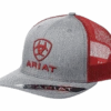 Ariat Men's Grey & Red Logo Snapback Cap A300005104