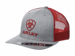 Ariat Men's Grey & Red Logo Snapback Cap A300005104