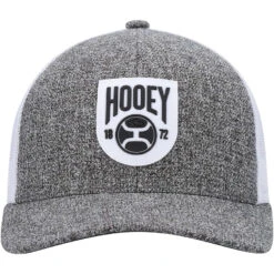 Hooey "Bronx" Shield Patch Ball Cap Grey